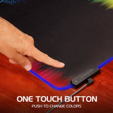 Enhance Pathogen XXL 3-LED Illuminated Mouse Pad (31.5 x 14", Multi-Color)